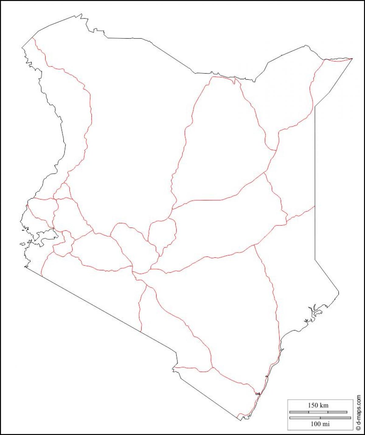 Pusty Kenii na mapie