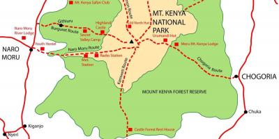 Mapa góra Kenia