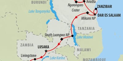 Mapa karty express Kenii