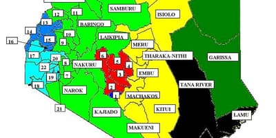 Mapa kisumu, Kenia