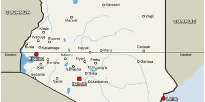 Mapa kitale Kenia