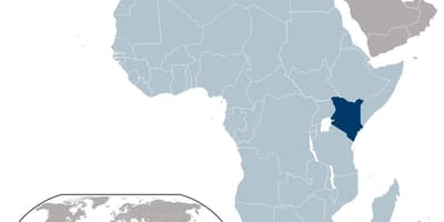 Kenia lokalizacja mapie 