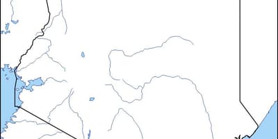 Mapa pusta mapa Kenii