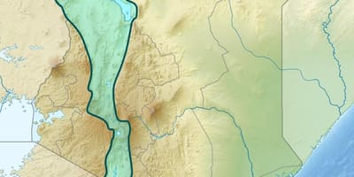 Mapa rift valley w Kenii